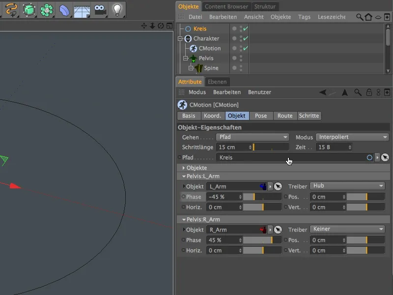 Neu in Release 13 - Animation eines Aliens mit dem CMotion-Walkcycle