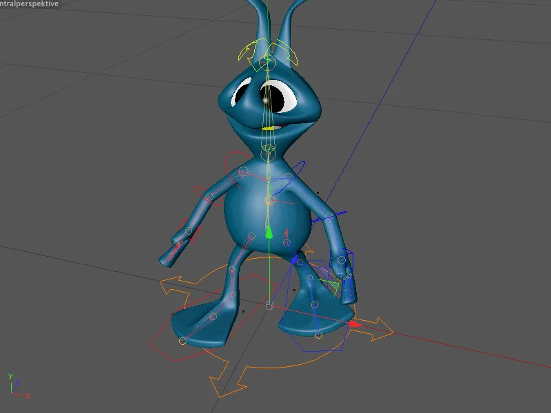 Neu in Release 13 - Animation eines Aliens mit dem CMotion-Walkcycle
