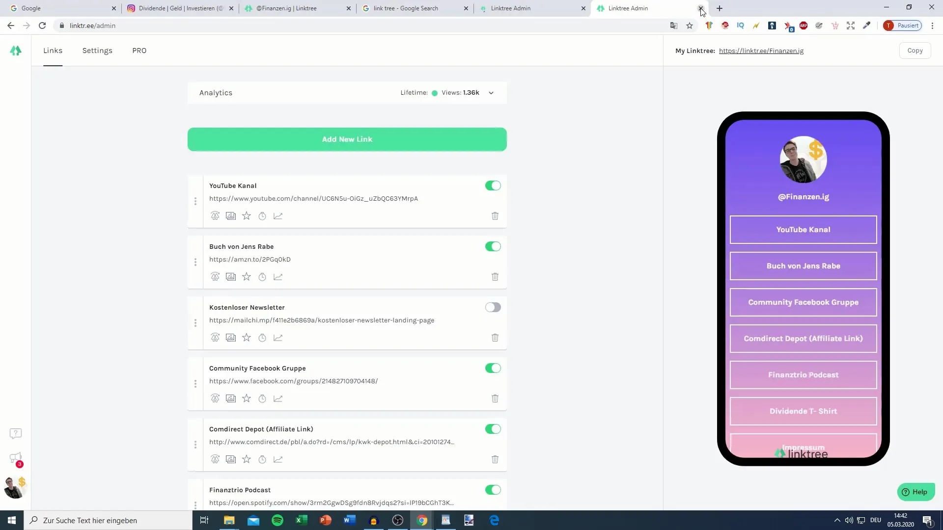 This is how you integrate links with Linktree for Instagram