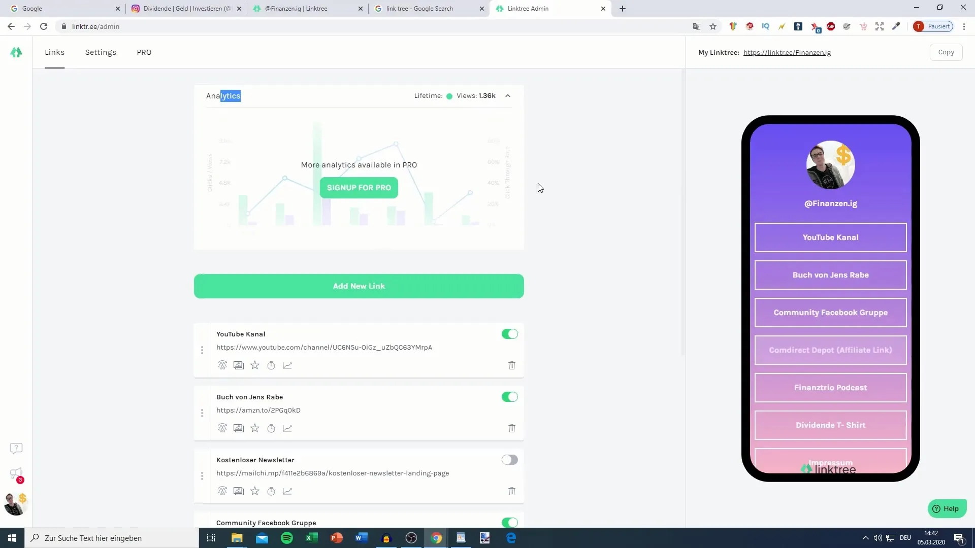 This is how you integrate links with Linktree for Instagram