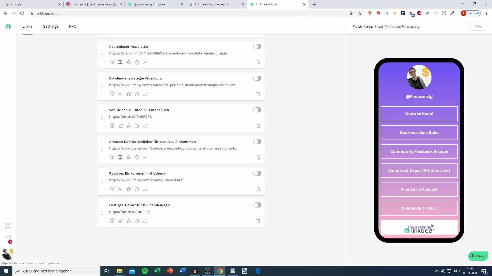 This is how you integrate links with Linktree for Instagram