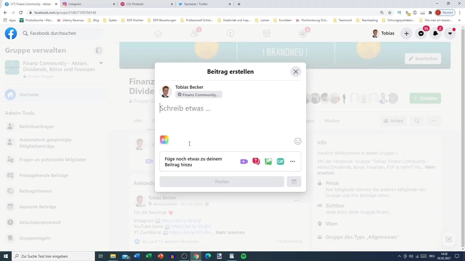 TikTok profilini uzun vadeli olarak Facebook grupları aracılığıyla tanıtmak