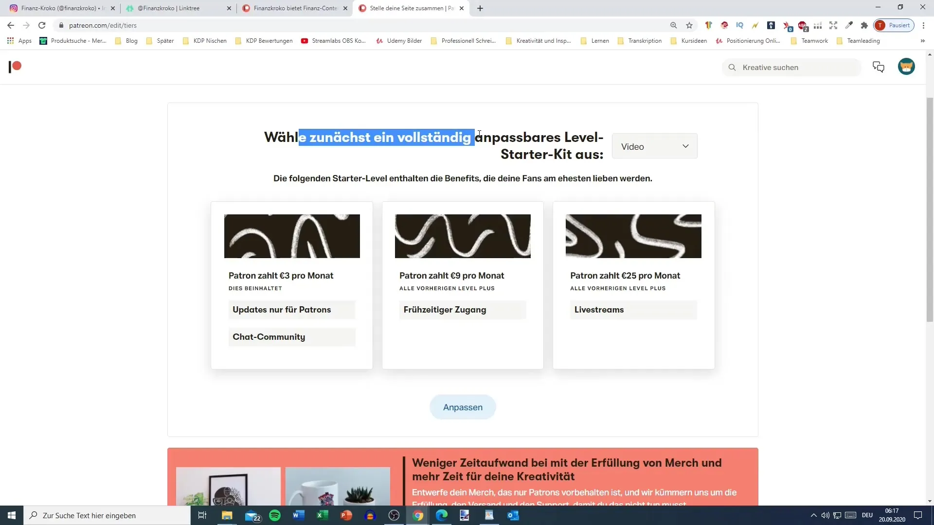 TikTok içeriklerinizi Patreon ile para kazanma