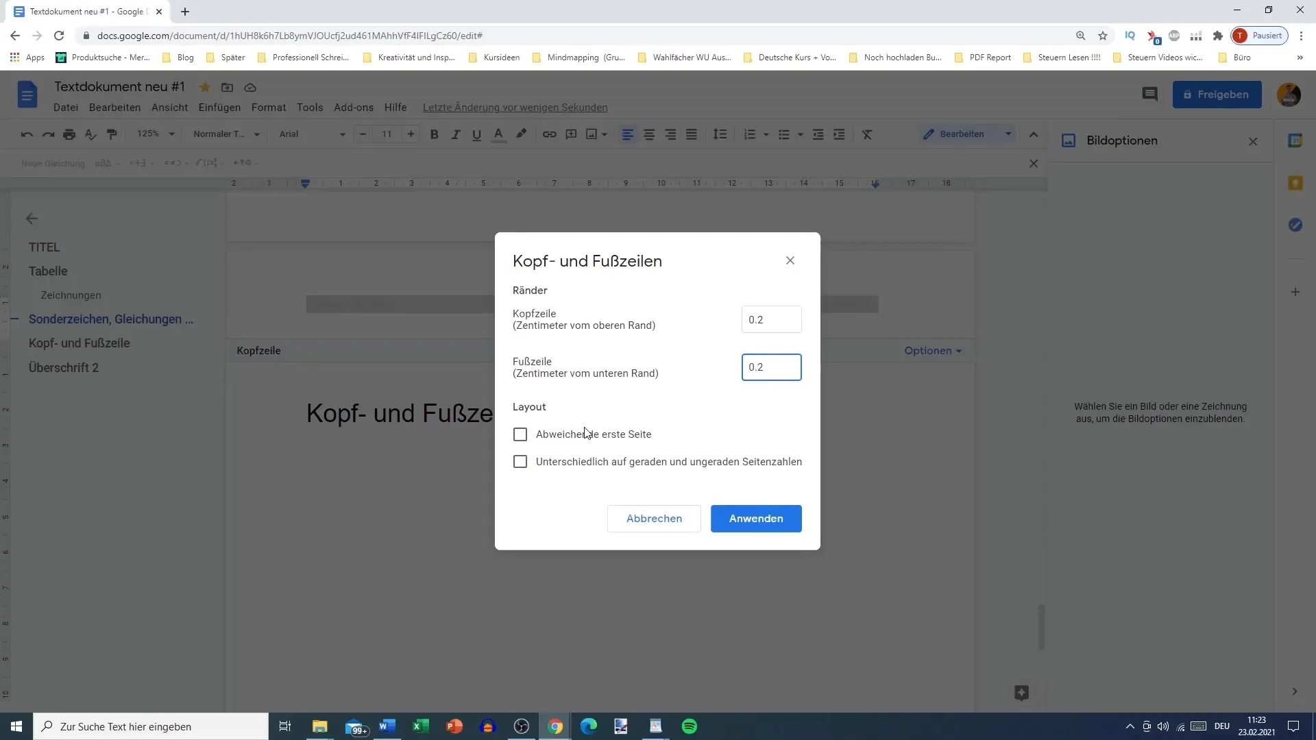 Верхній і нижній колонтитули в Документах Google легко пояснити