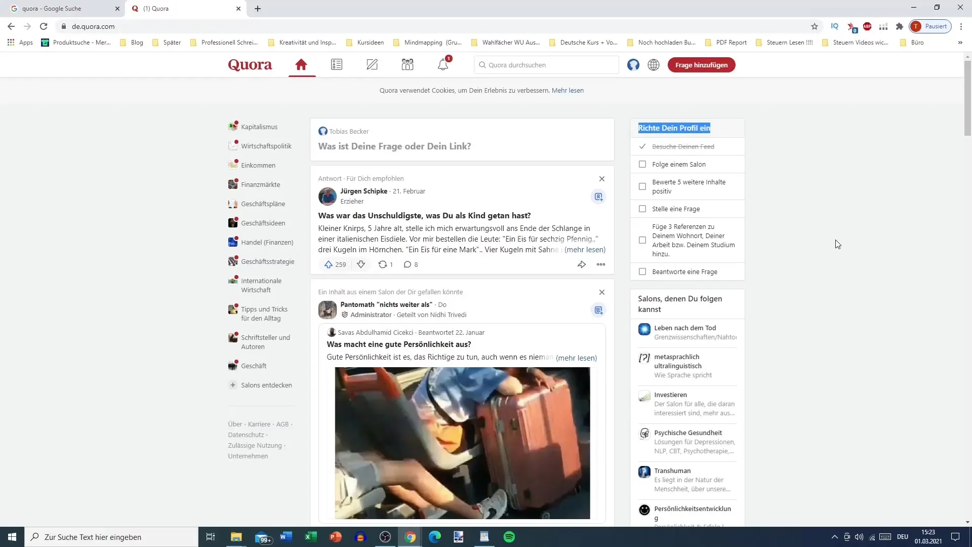 Creare un account su Quora - Guida passo dopo passo