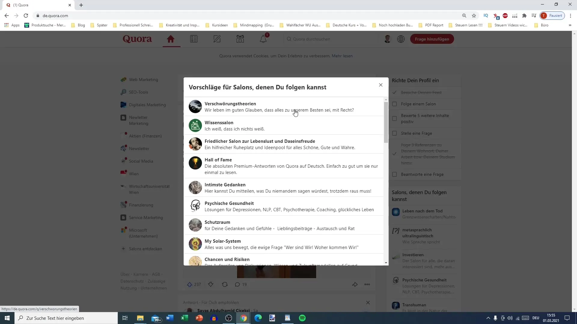 Creare un profilo Quora: istruzioni passo dopo passo per la configurazione