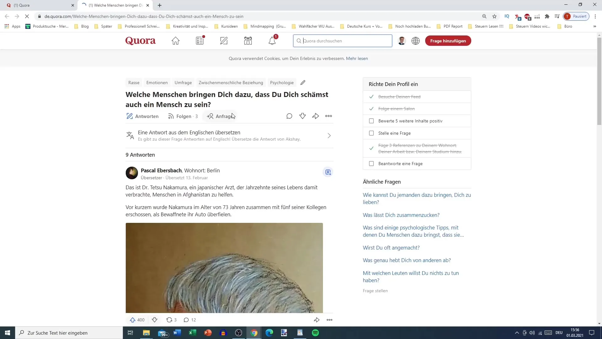 Creare un profilo su Quora: istruzioni passo dopo passo per la creazione