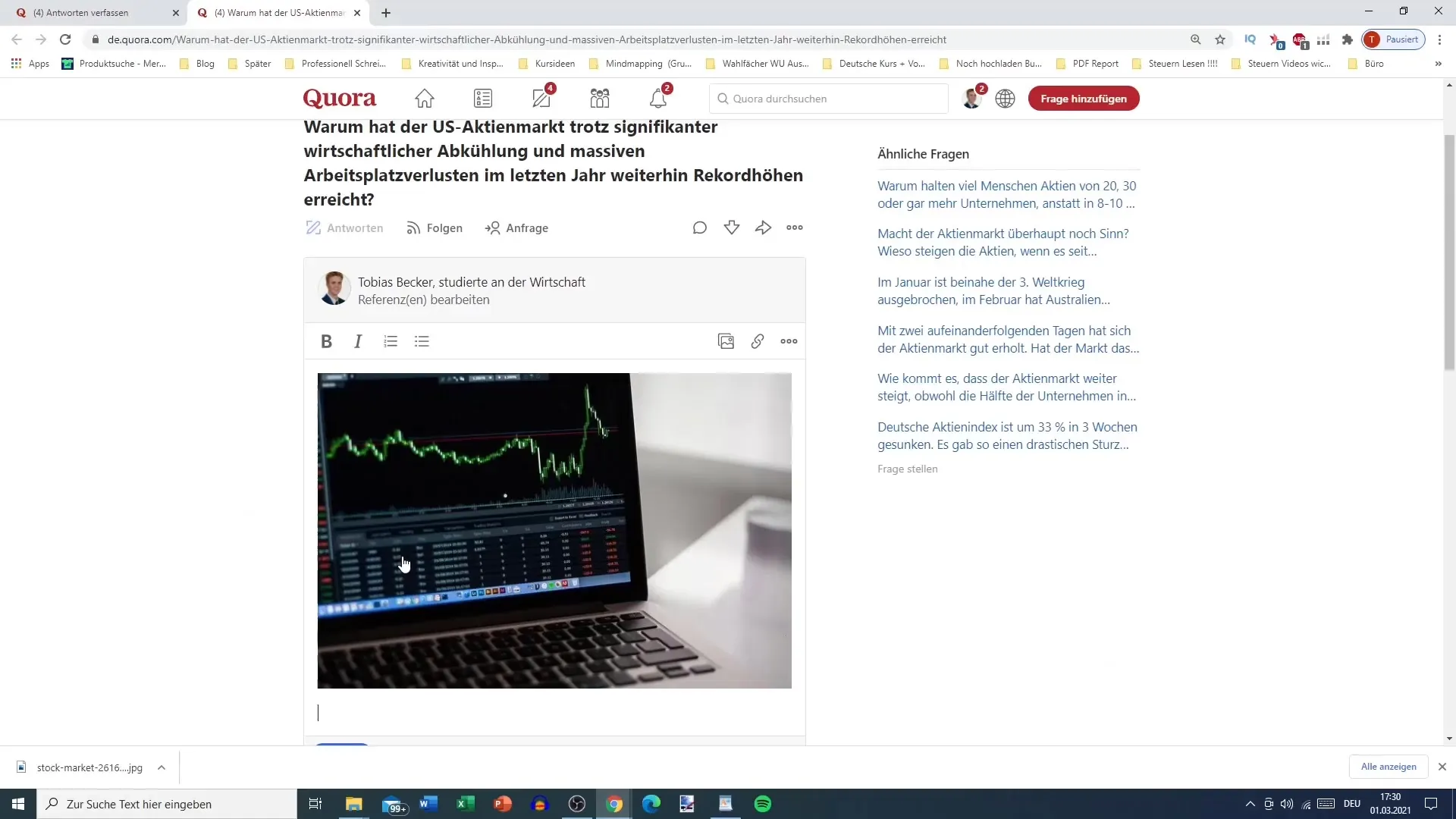 Vybrať vhodné obrázky pre odpovede na Quora