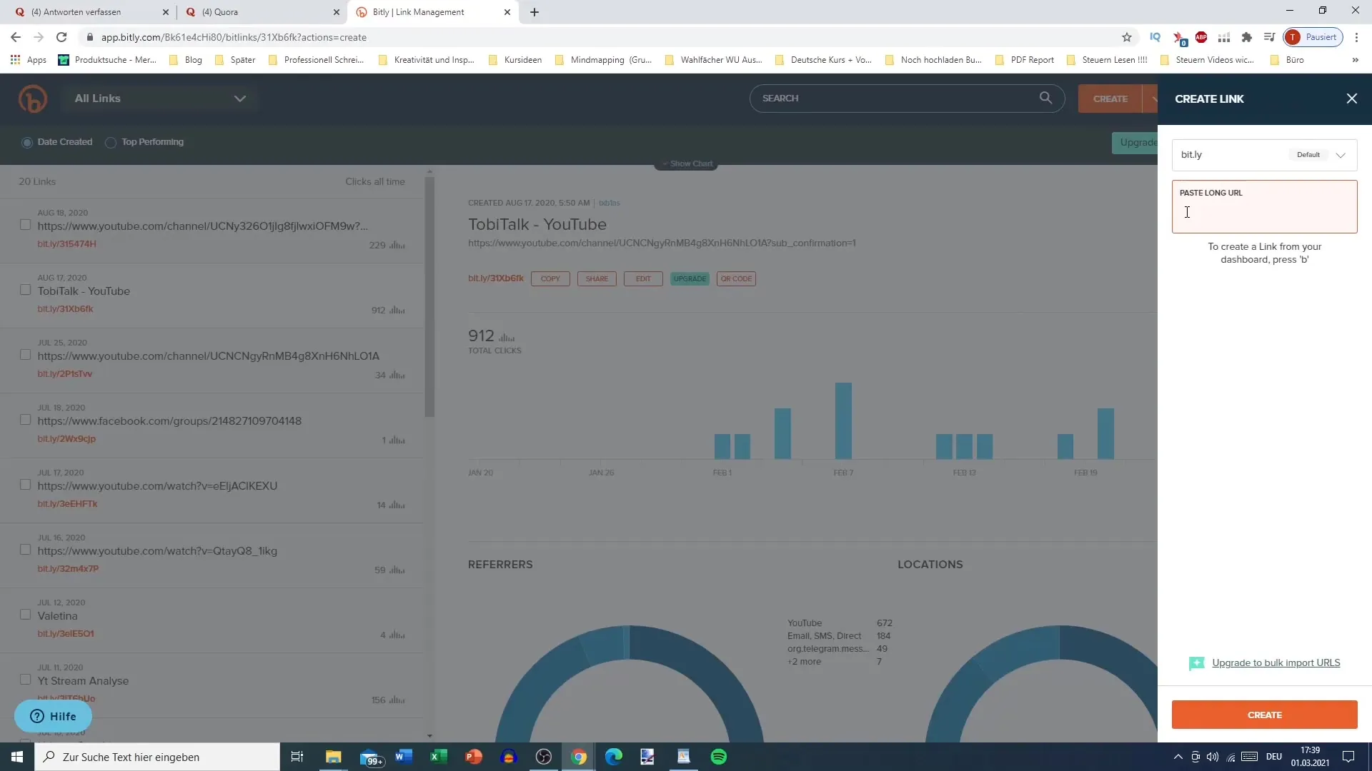 Tracciamento efficace dei link con Bitly
