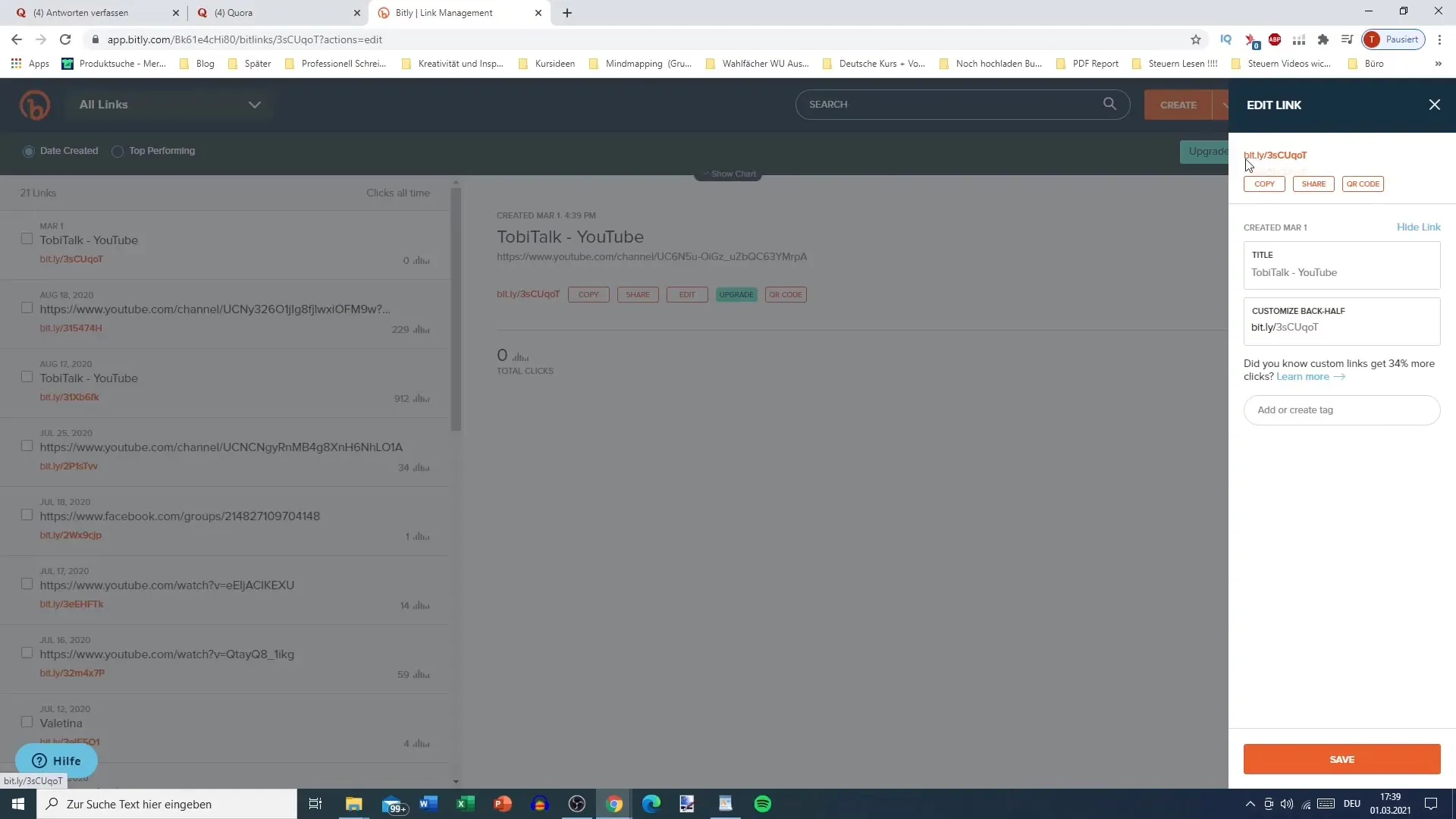 Tracciamento efficace dei link con Bitly