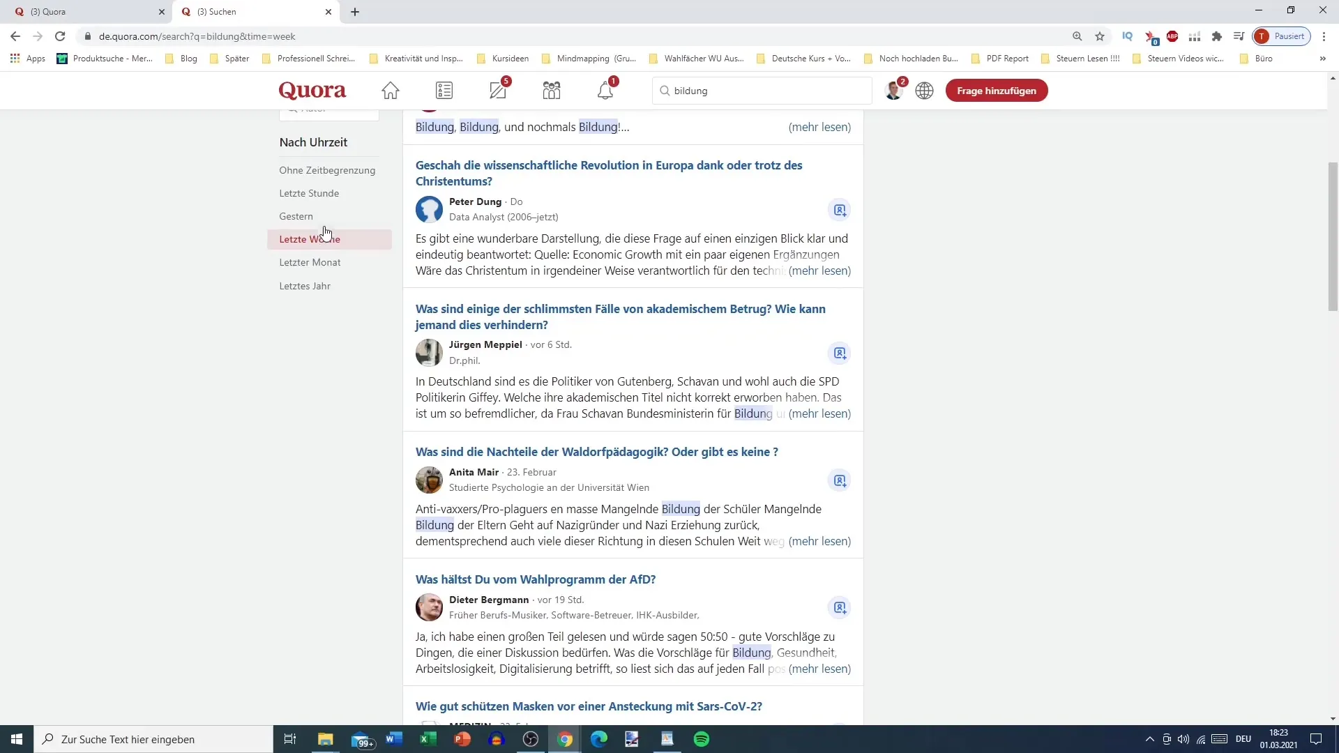 Quora keyword research for increased visibility