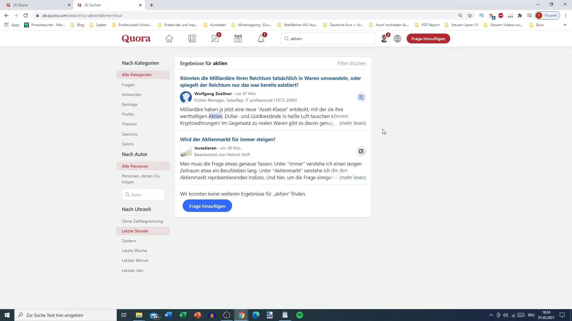 Quora keyword research for more visibility