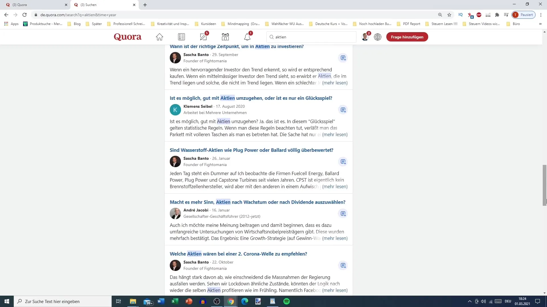 Quora keyword research for increased visibility