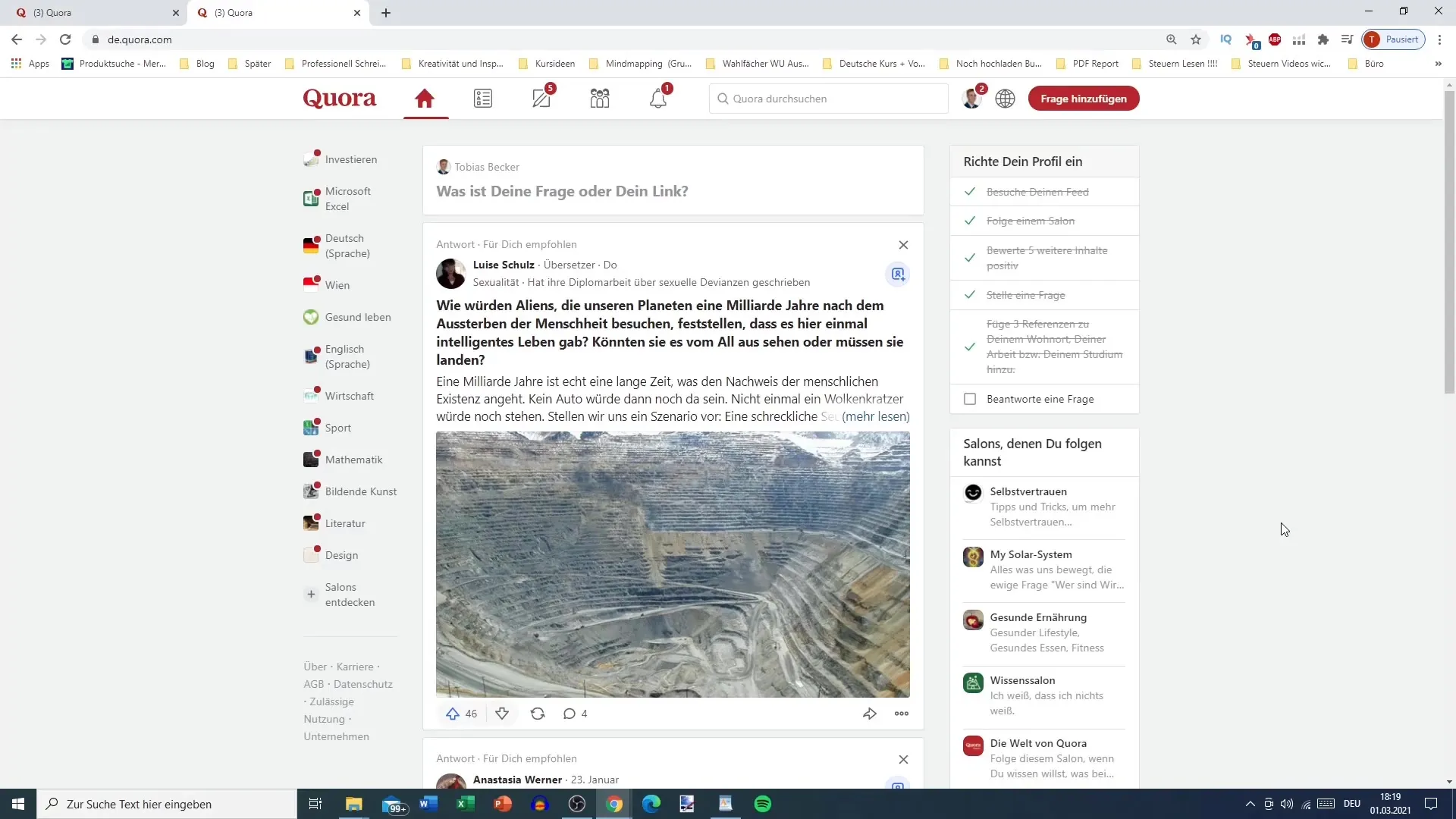Quora keyword research for increased visibility