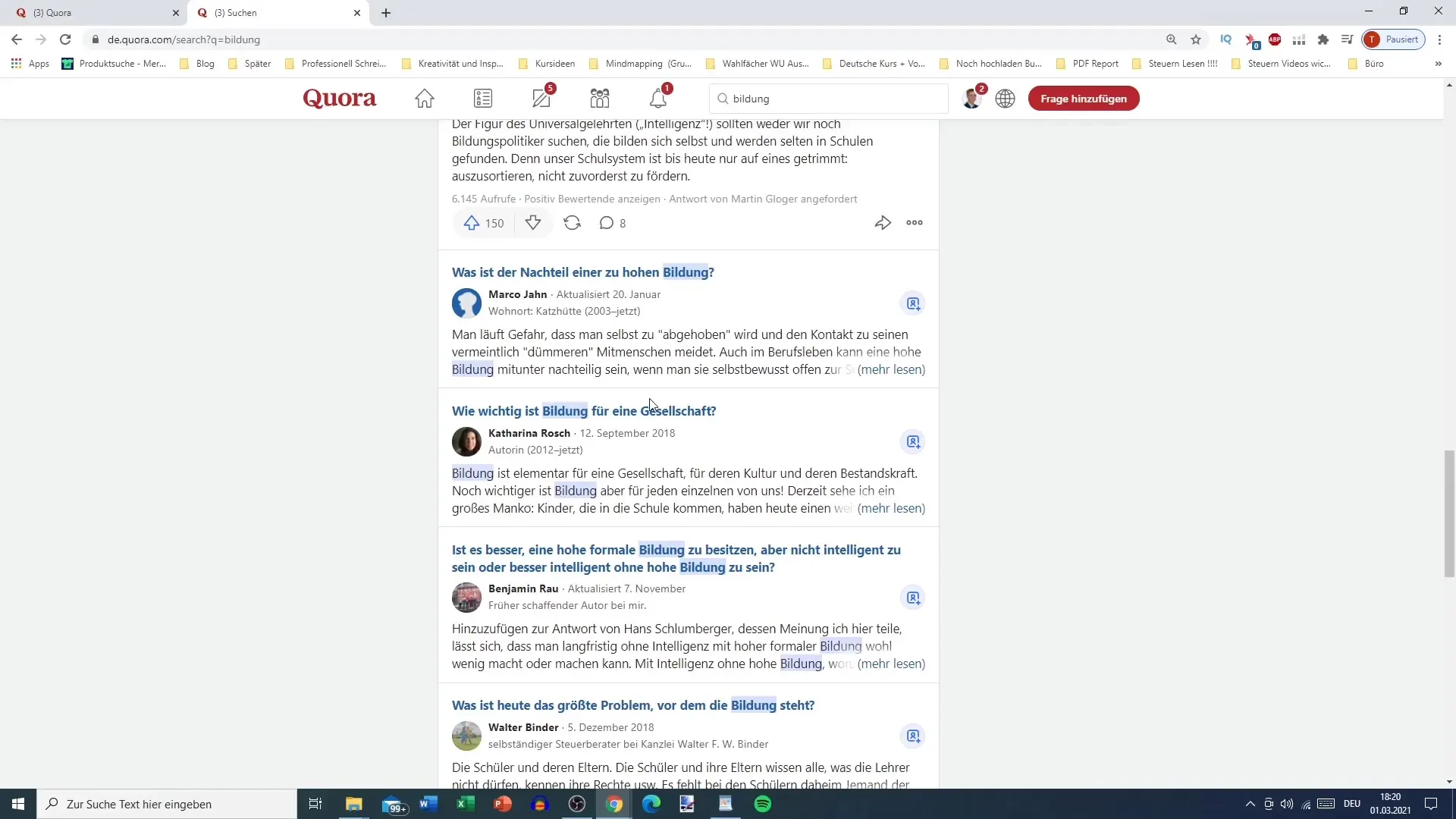 Quora keyword research for more visibility