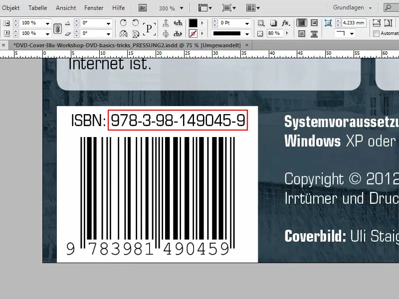 Dicas e truques para o Adobe InDesign: criar um EAN/barcode/código de barras a partir do ISBN com apenas alguns cliques.