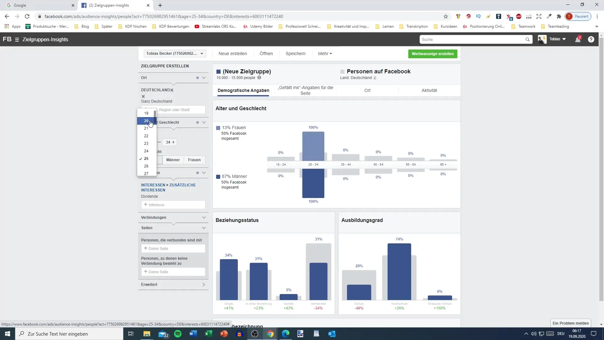 Facebook Insights para marketing direcionado no Instagram