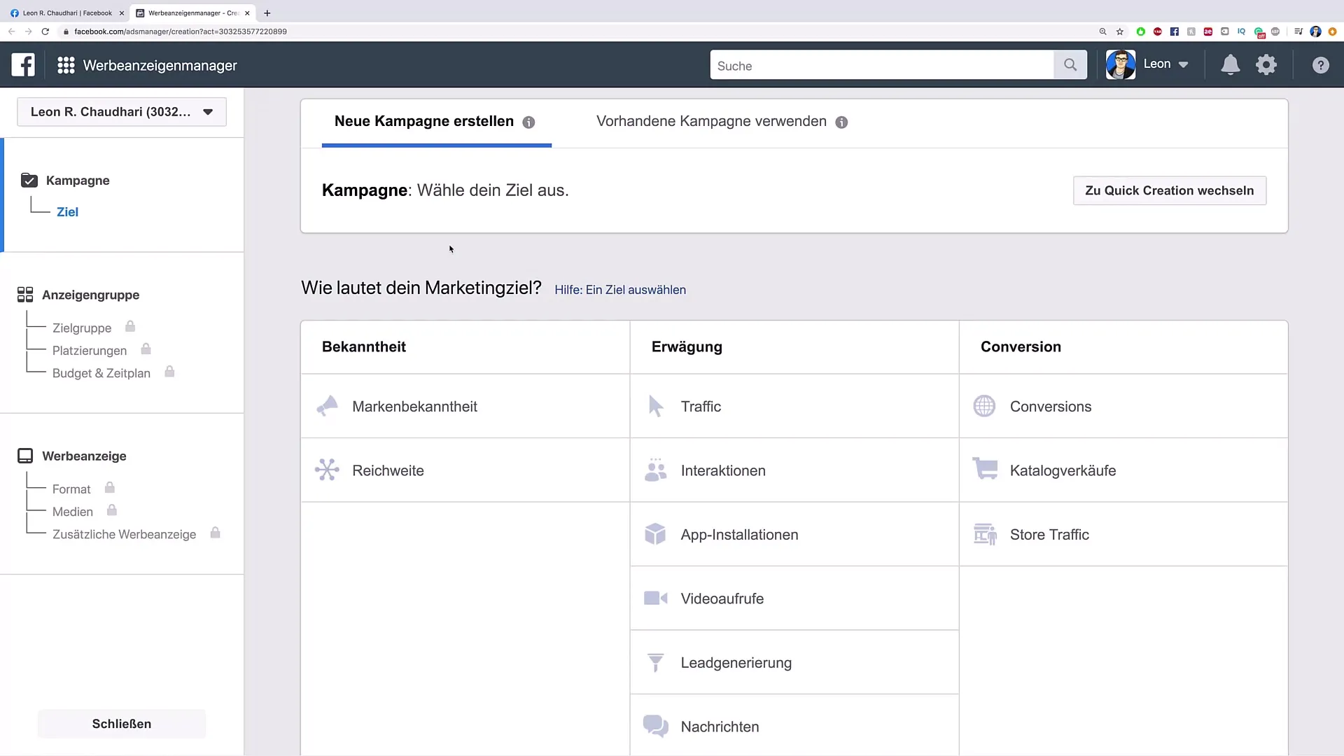 Kontrola popisku obrázku v kreativním centru – Optimalizujte své reklamy na Facebooku