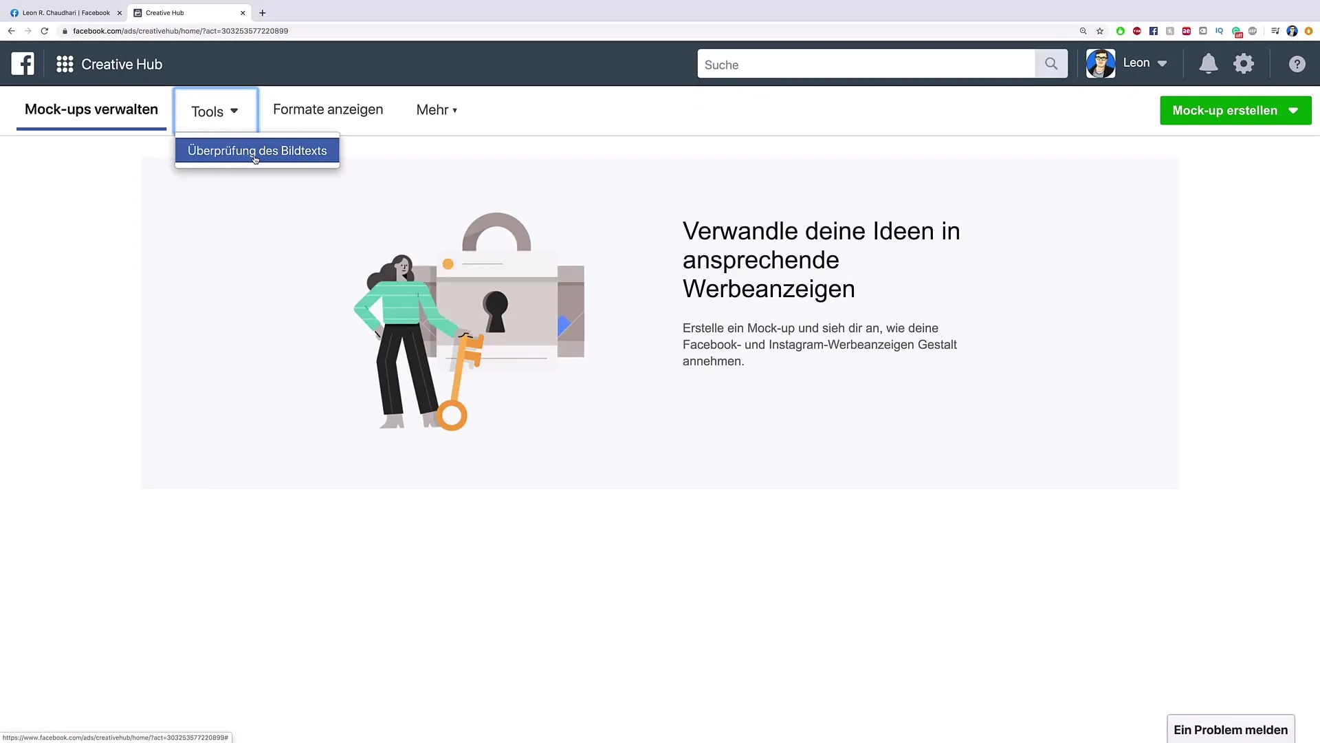 Kontrola textu v obrázku v Creative Hubu - Optimalizujte své inzeráty na Facebooku