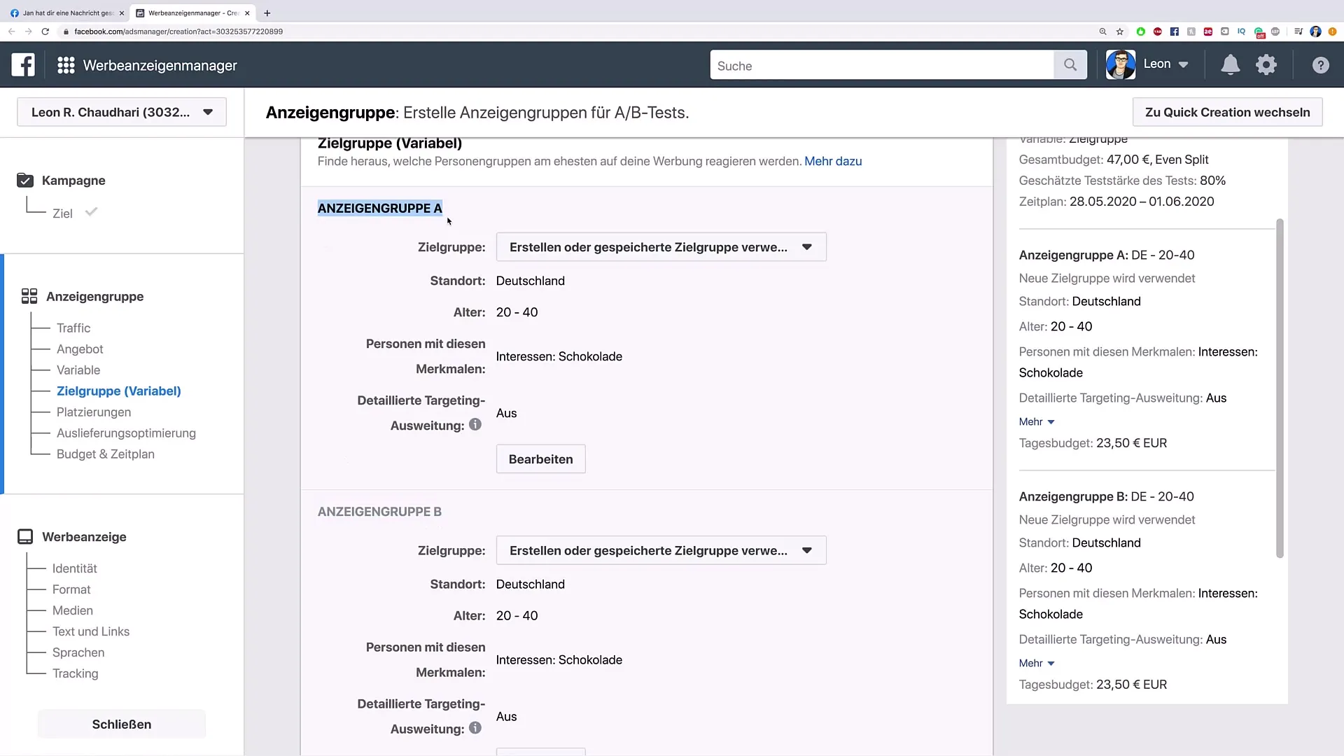 Rozdělení testovacích skupin na Facebooku pro efektivní reklamu