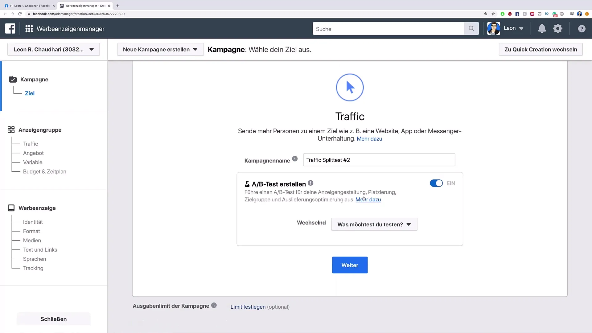 Optimalizovat test rozdělení umístění pro získávání zákazníků