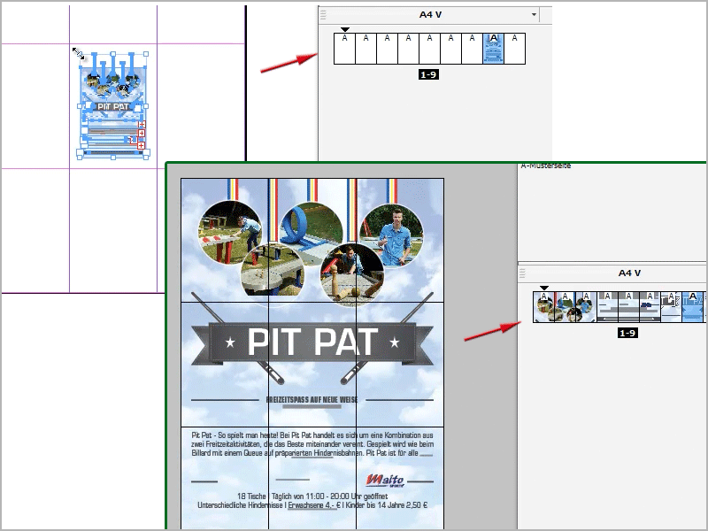 Adobe InDesign tips & tricks: Use the page tool to place pages one below the other, e.g. for puzzles