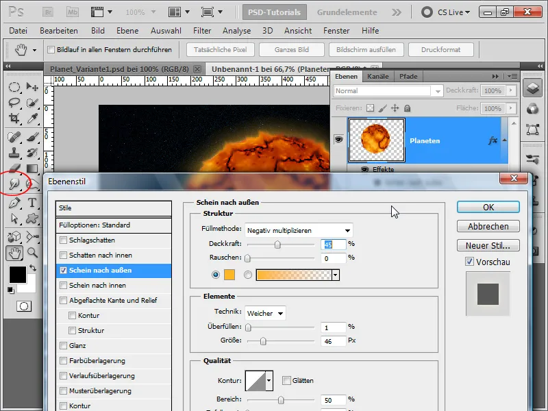 Fire ulike planeter lages inkludert asteroidbelte + eksplosjon