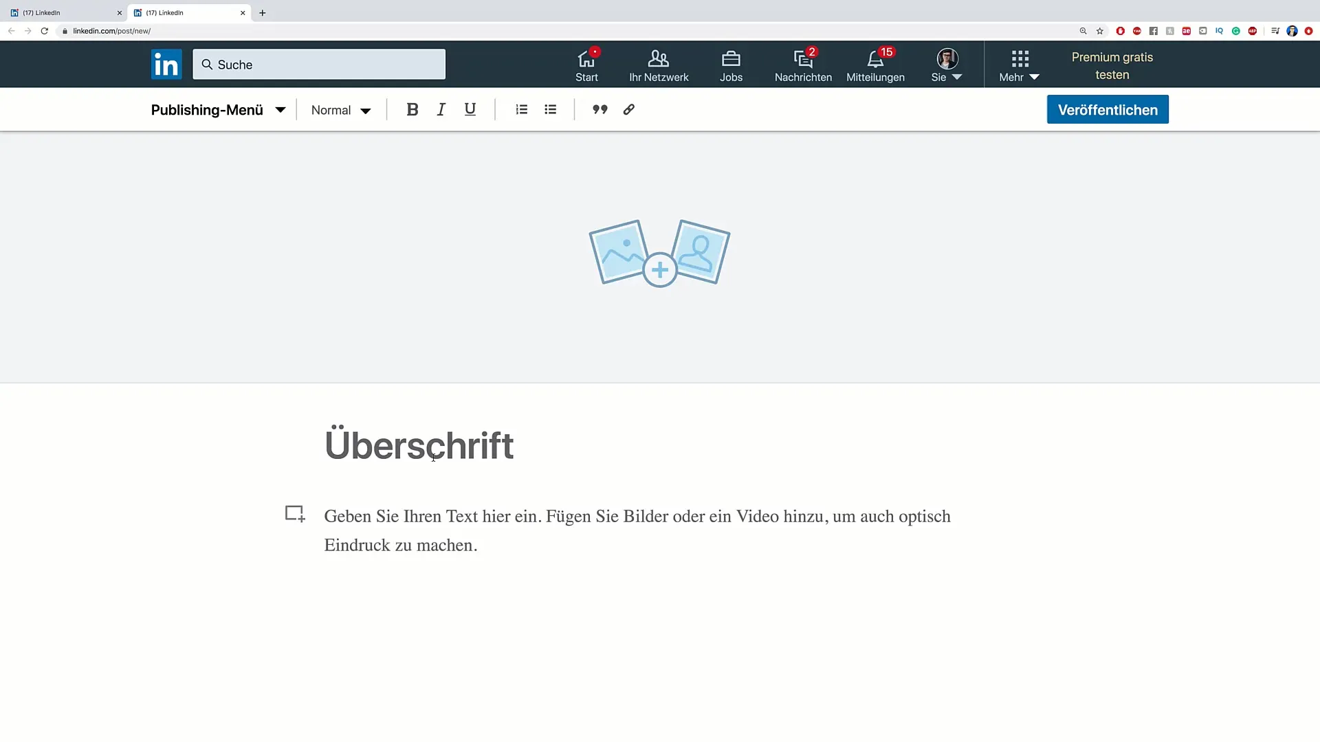 Vytvářet příspěvky a články na LinkedIn pro zvýšení dosahu