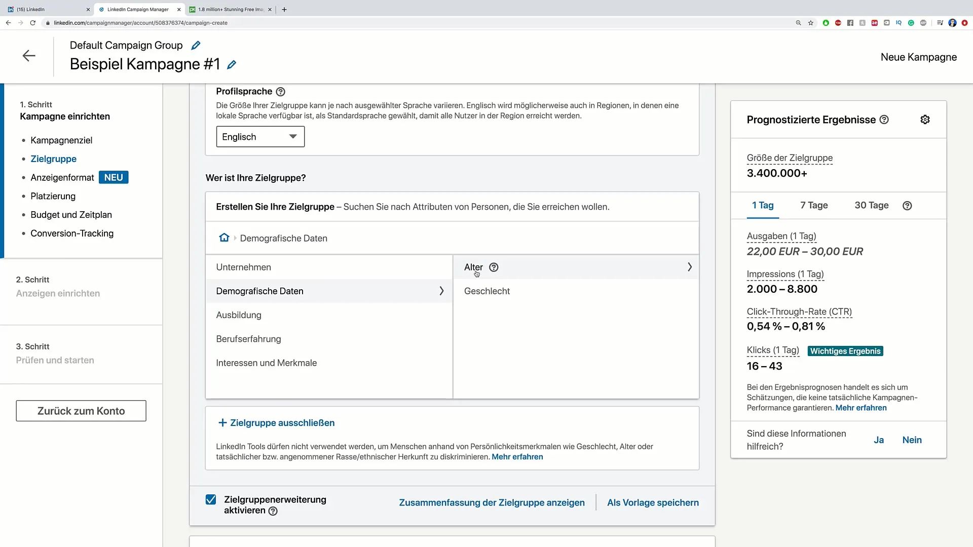 Vytvořte účinný reklamní inzerát na LinkedIn