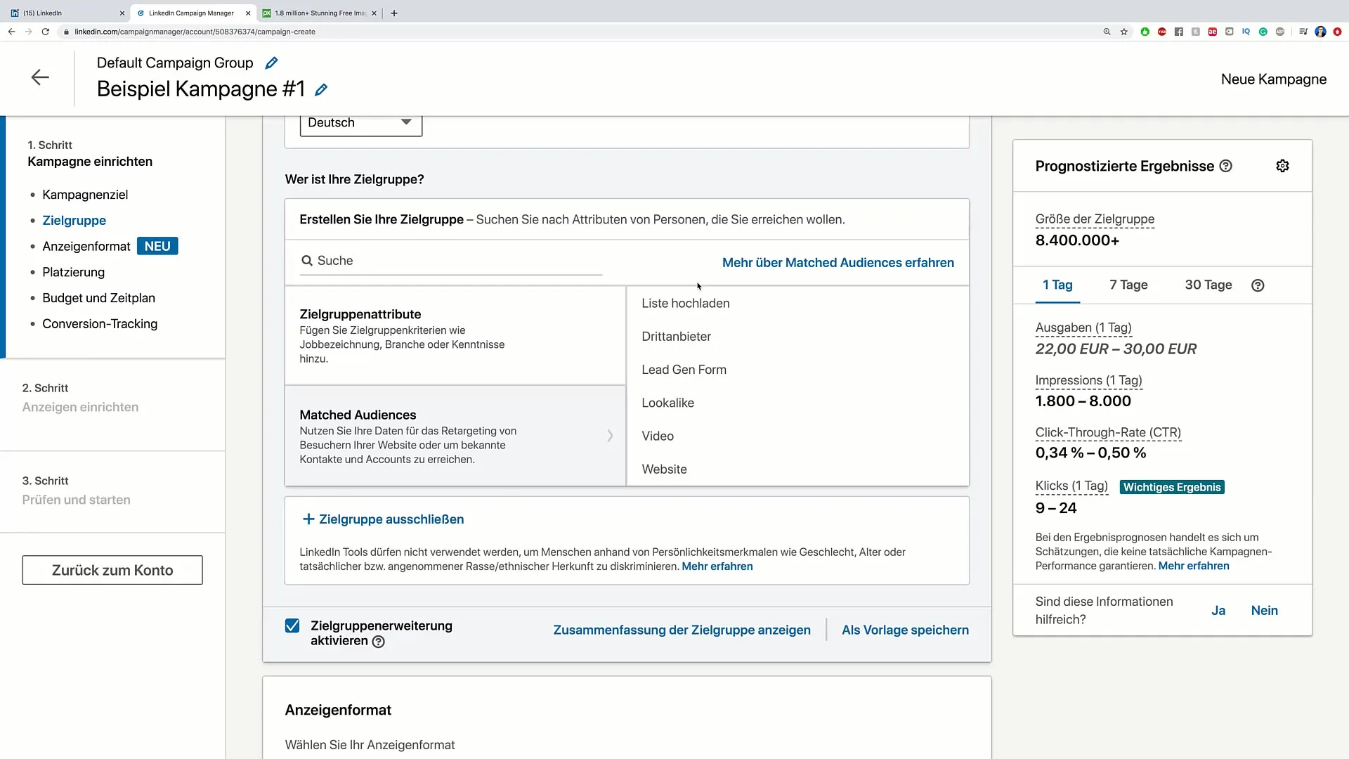 Vytvoření efektivní reklamy na LinkedIn