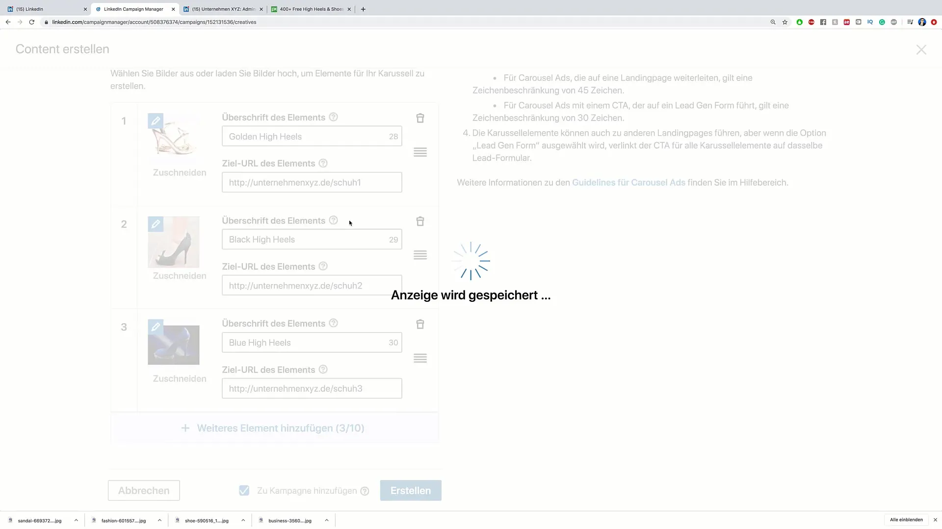 Vytváření úspěšných karuselových reklam na LinkedIn