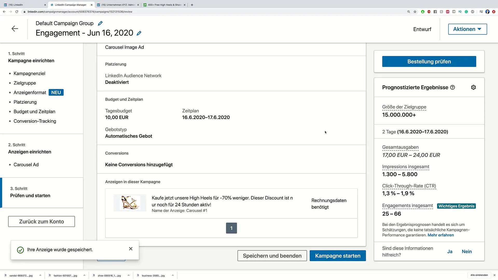 Vytváření úspěšných reklamních inzerátů karuselů na LinkedIn