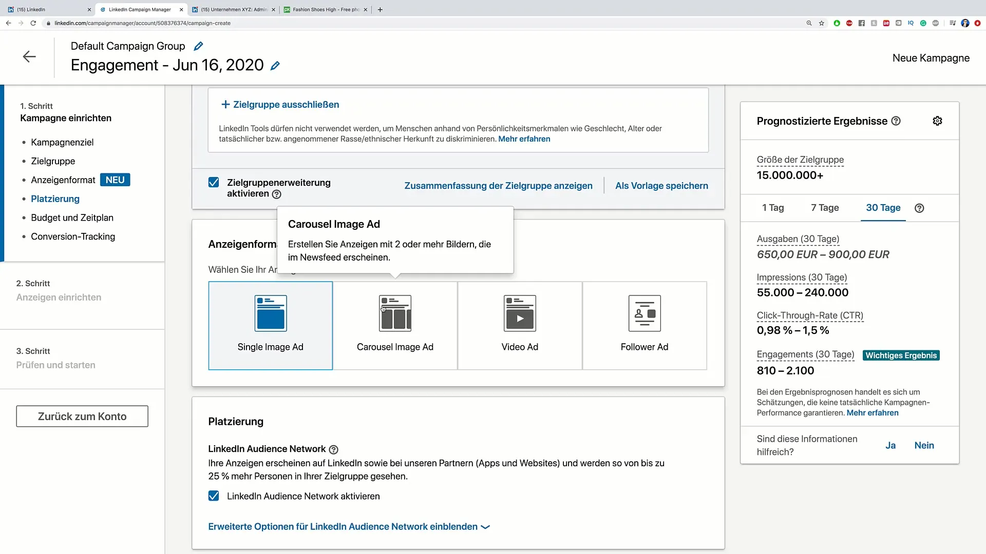 Vytváření úspěšných karuselových reklam na LinkedIn