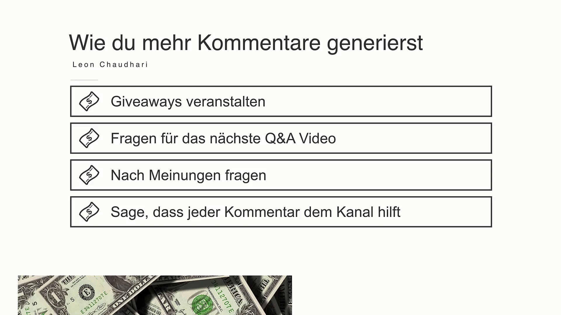 Strategie pro zvýšení komentářů na YouTube