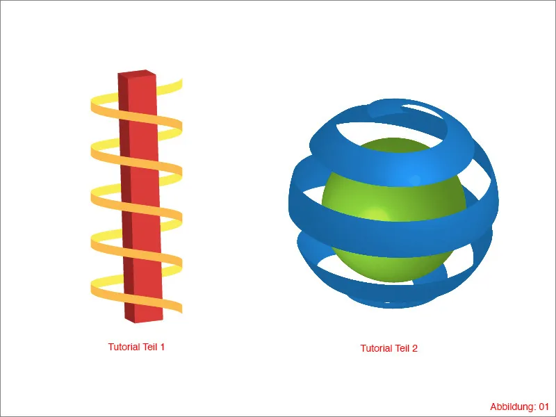 3D-Bänder und Spiralen - Adobe Illustrator