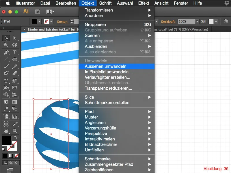 3D ribbons and spirals - Adobe Illustrator