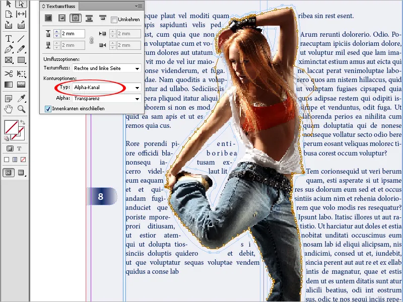 Αναδίπλωση κειμένου στο InDesign