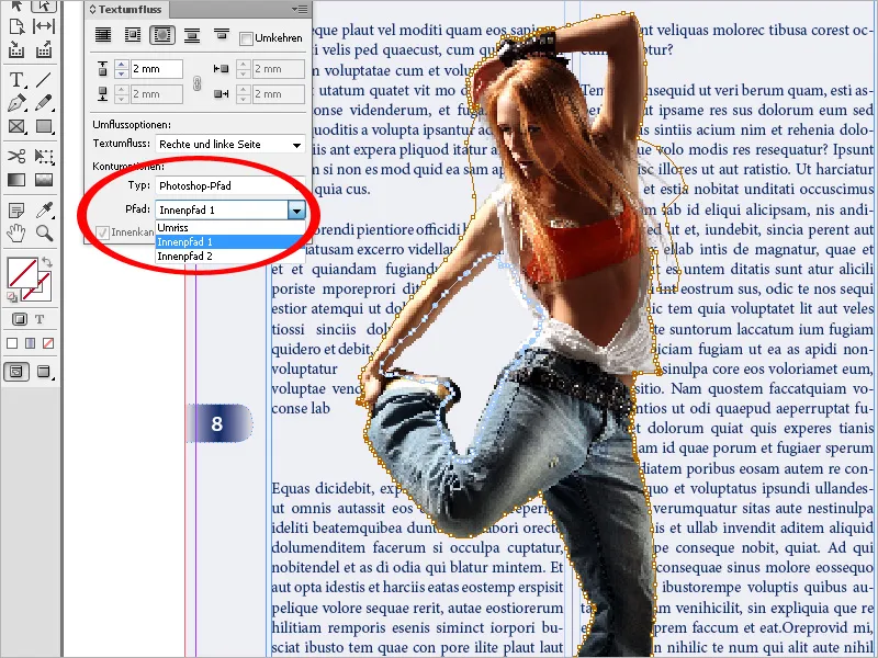 Αναδίπλωση κειμένου στο InDesign