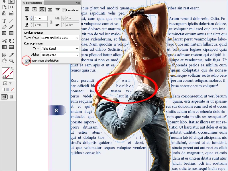 Αναδίπλωση κειμένου στο InDesign