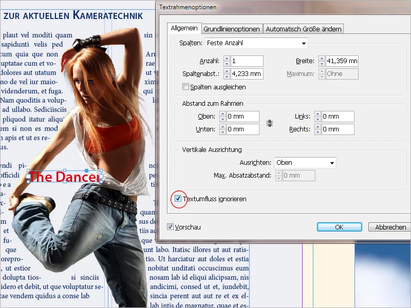 Αναδίπλωση κειμένου στο InDesign
