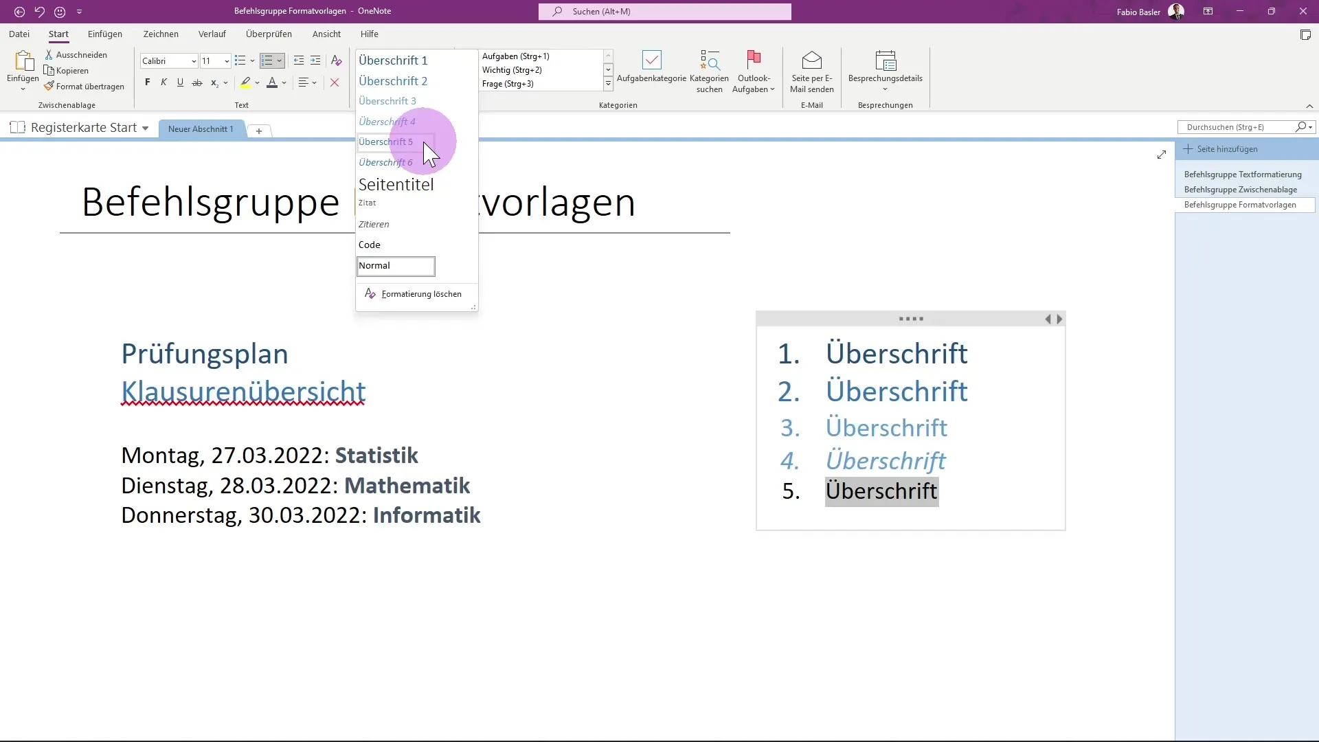 Así es como utilizas las plantillas de formato de manera efectiva en OneNote