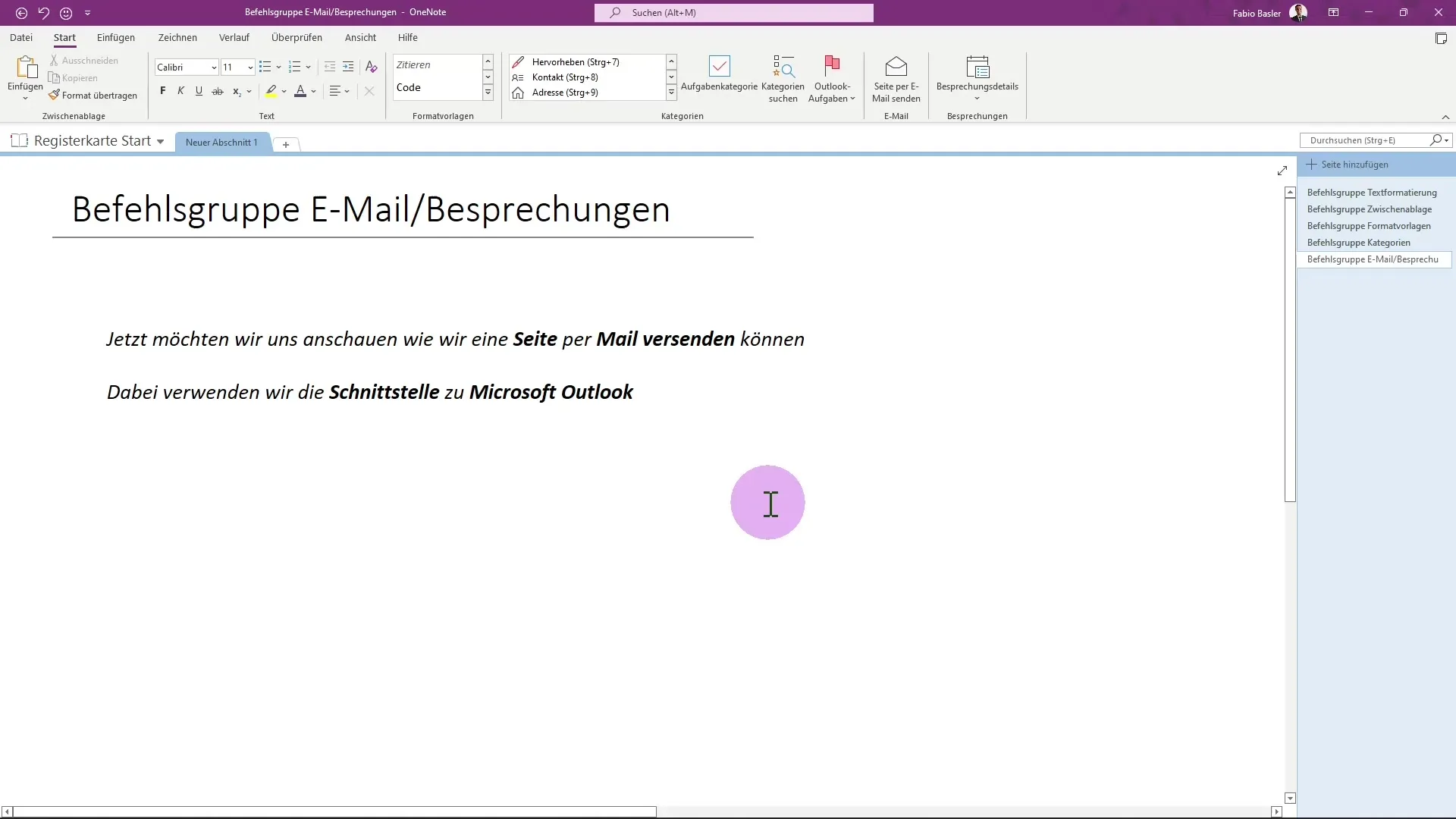 Usar OneNote y Outlook de forma óptima - correos electrónicos y reuniones
