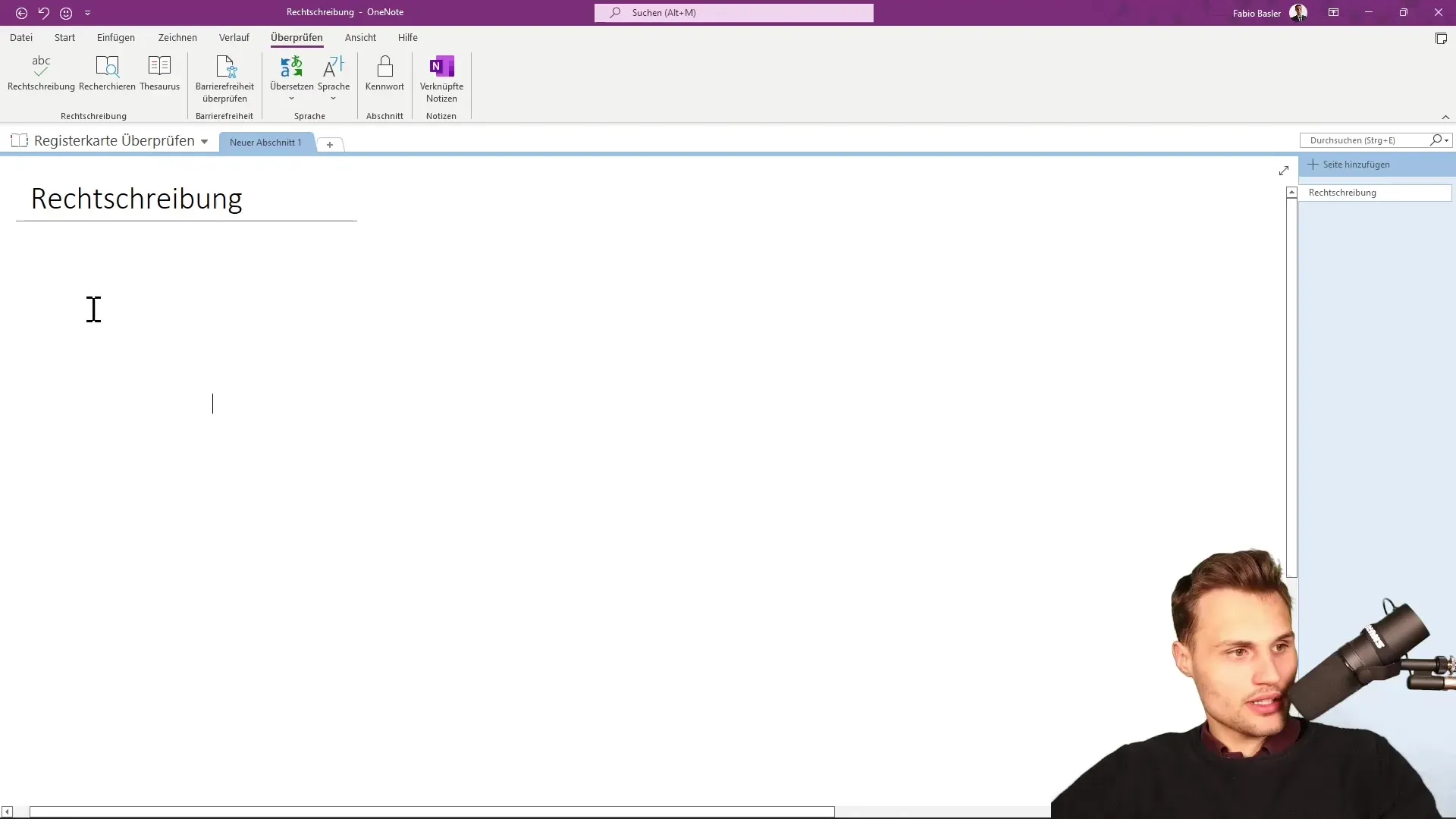 Optimización de la ortografía de OneNote para textos sin errores