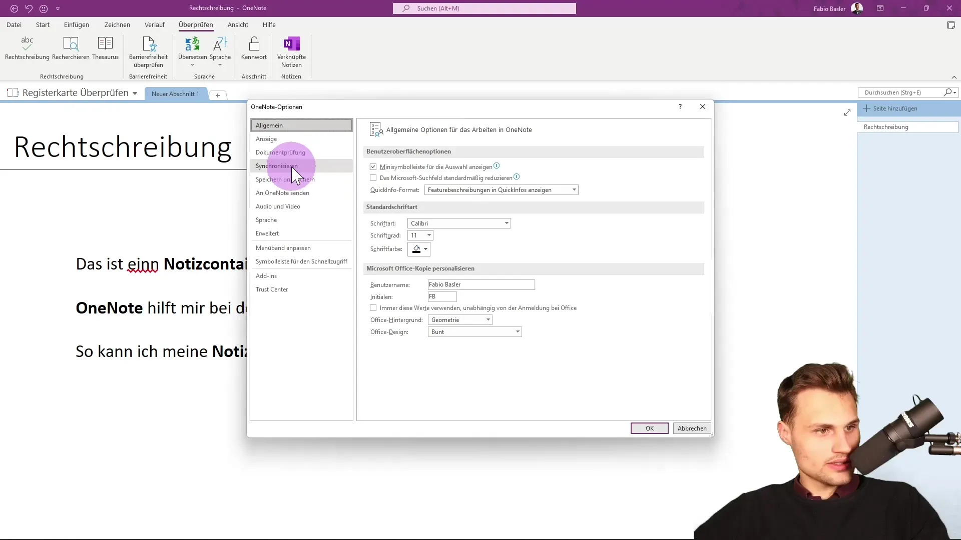 Optimización de la corrección ortográfica de OneNote para textos sin errores