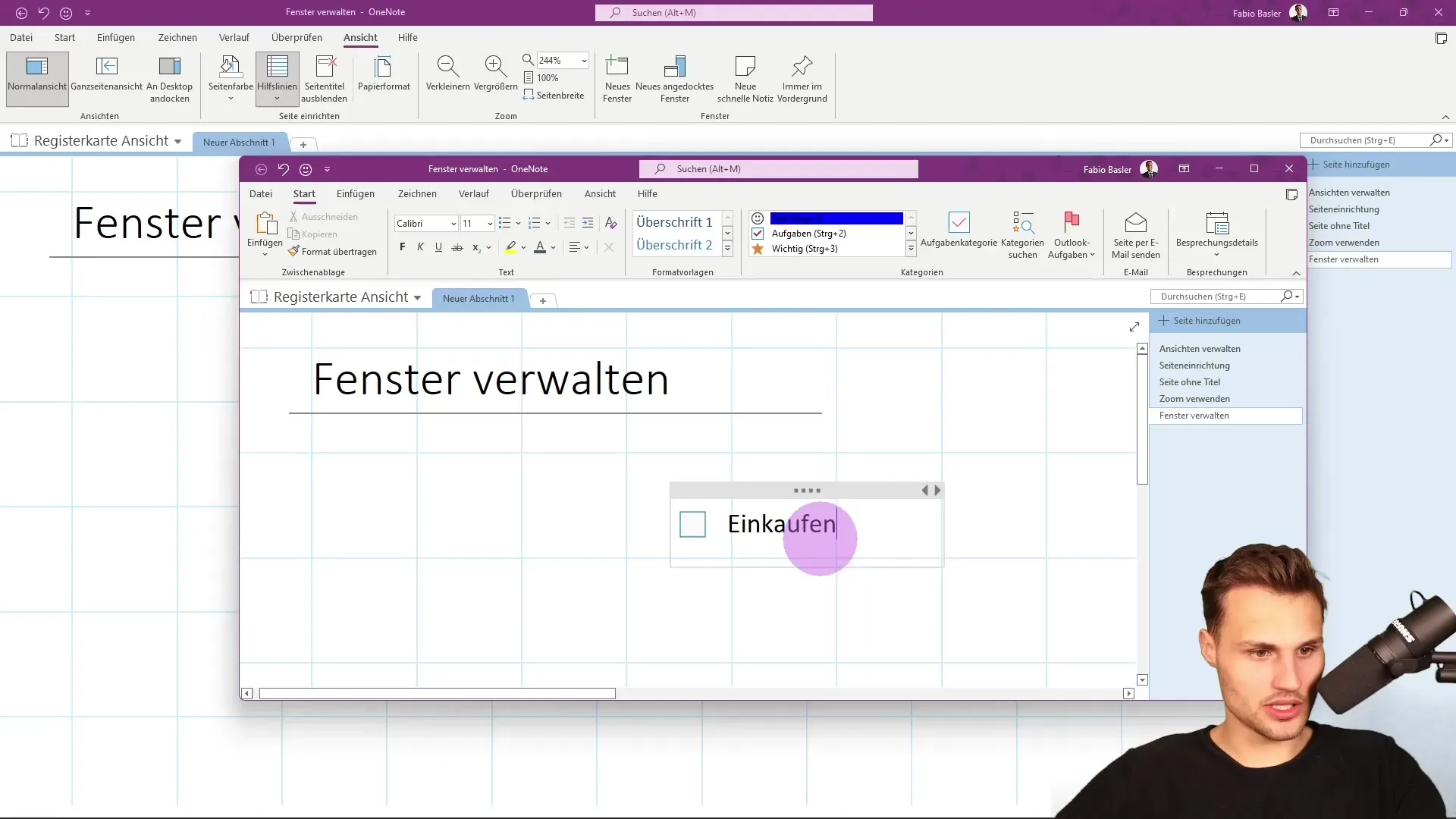 Uso óptimo de las ventanas en Microsoft OneNote