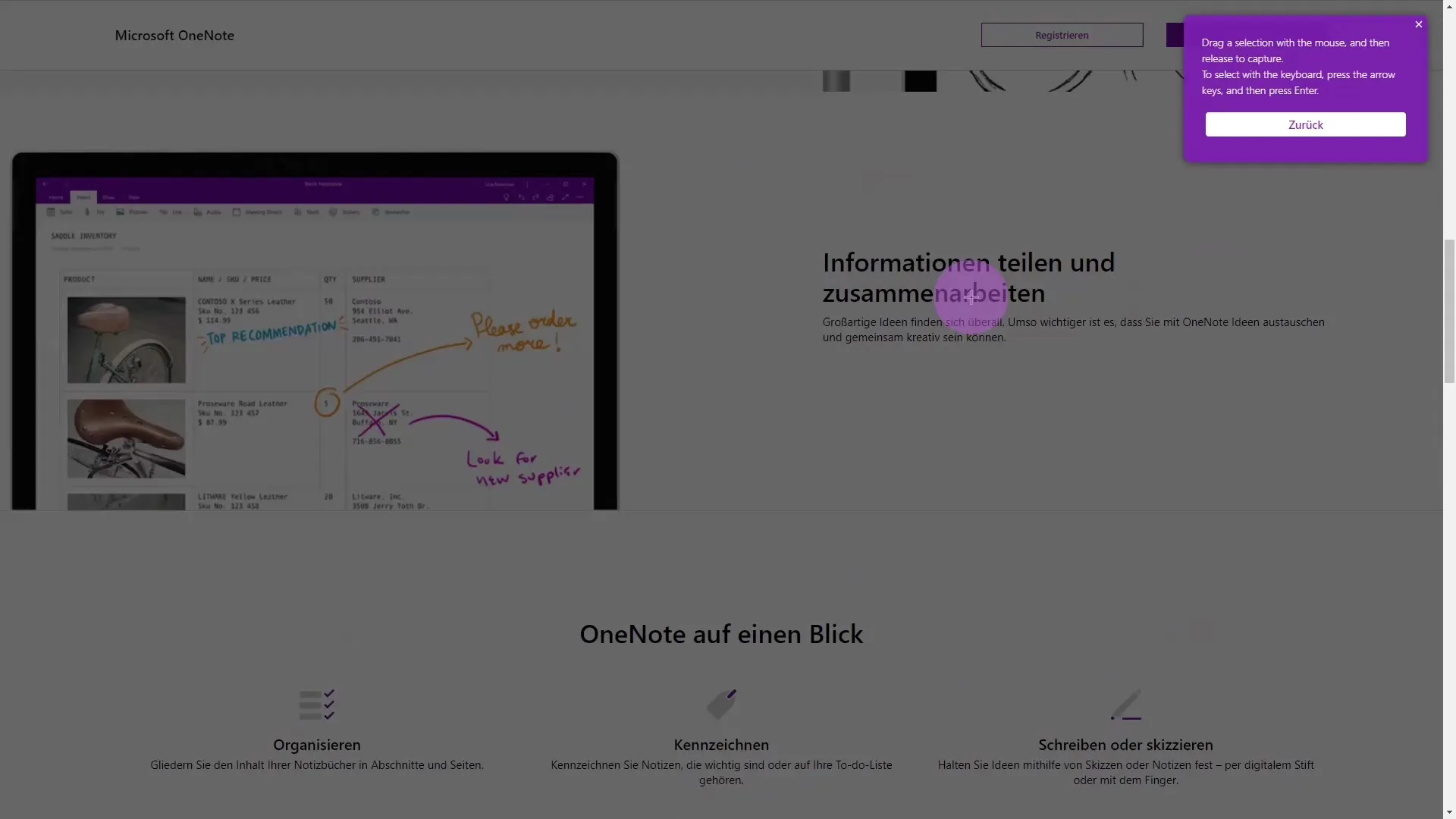 OneNote Web Clipper para recopilar notas de forma eficiente