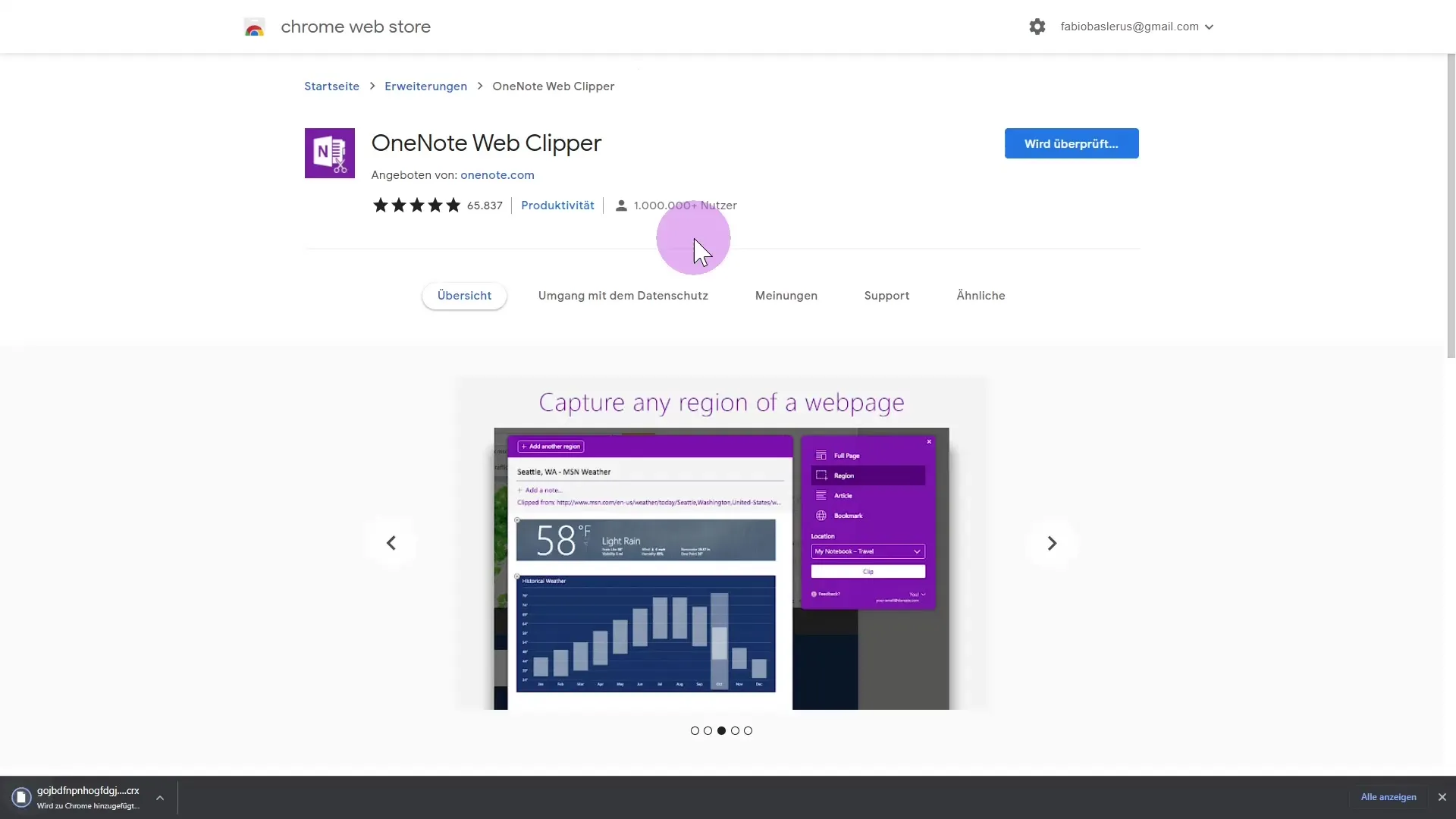 OneNote Web Clipper para recopilar notas de forma eficiente