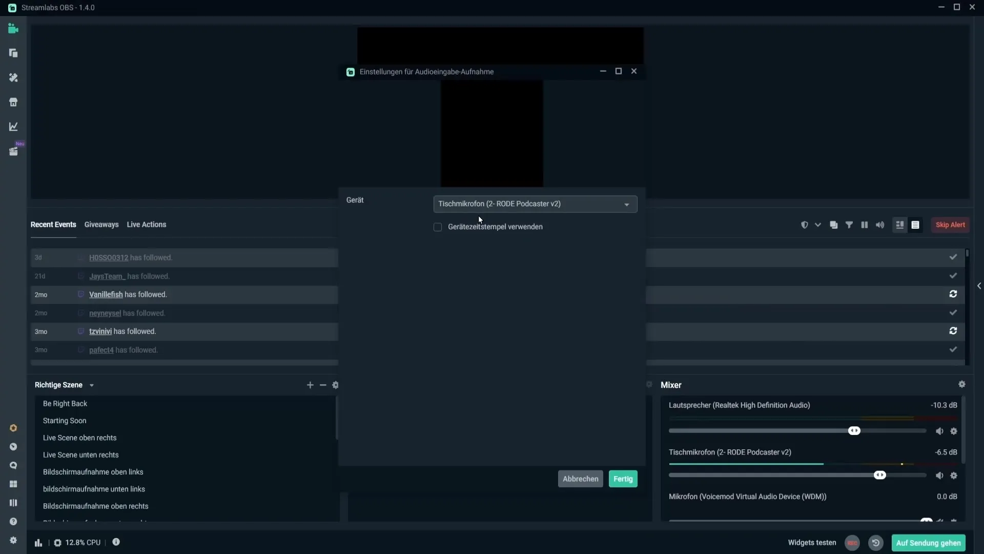 Optimizați setările audio în Streamlabs OBS