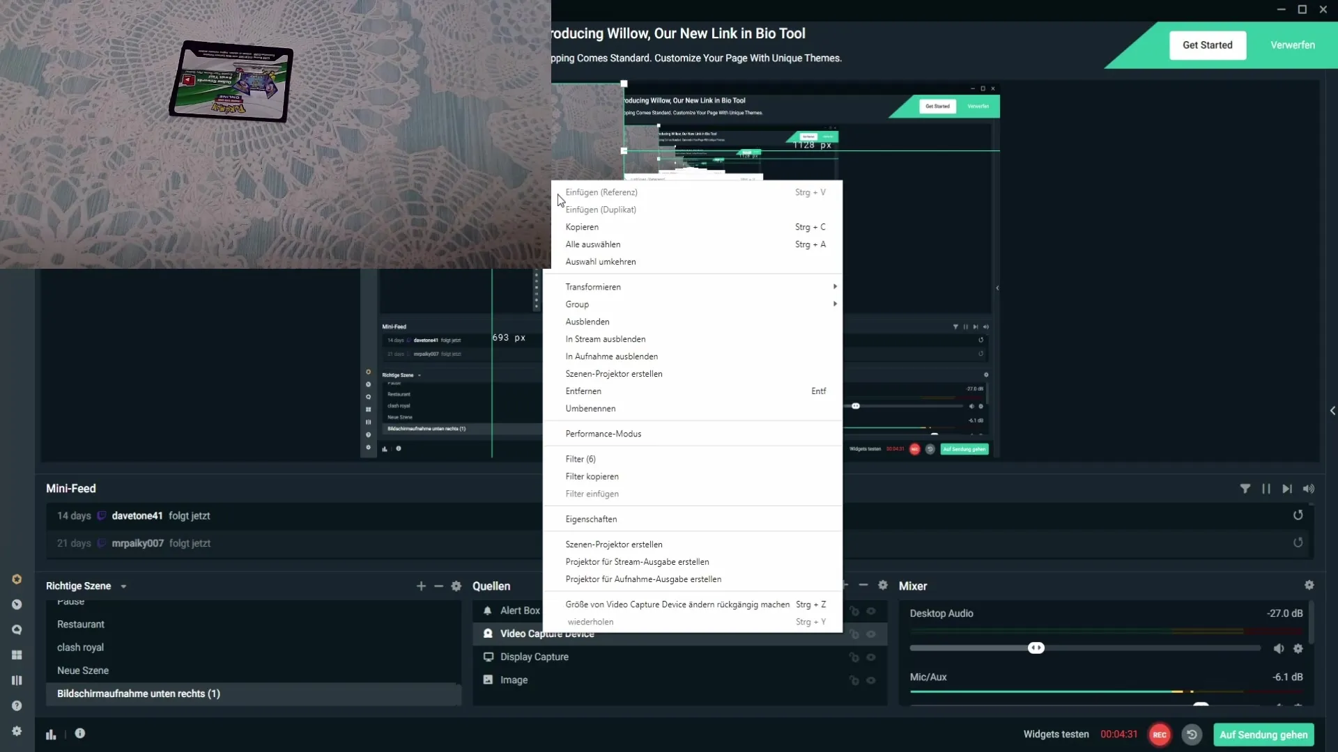 Streamlabs OBS에서 효과적인 180° 회전 이미�