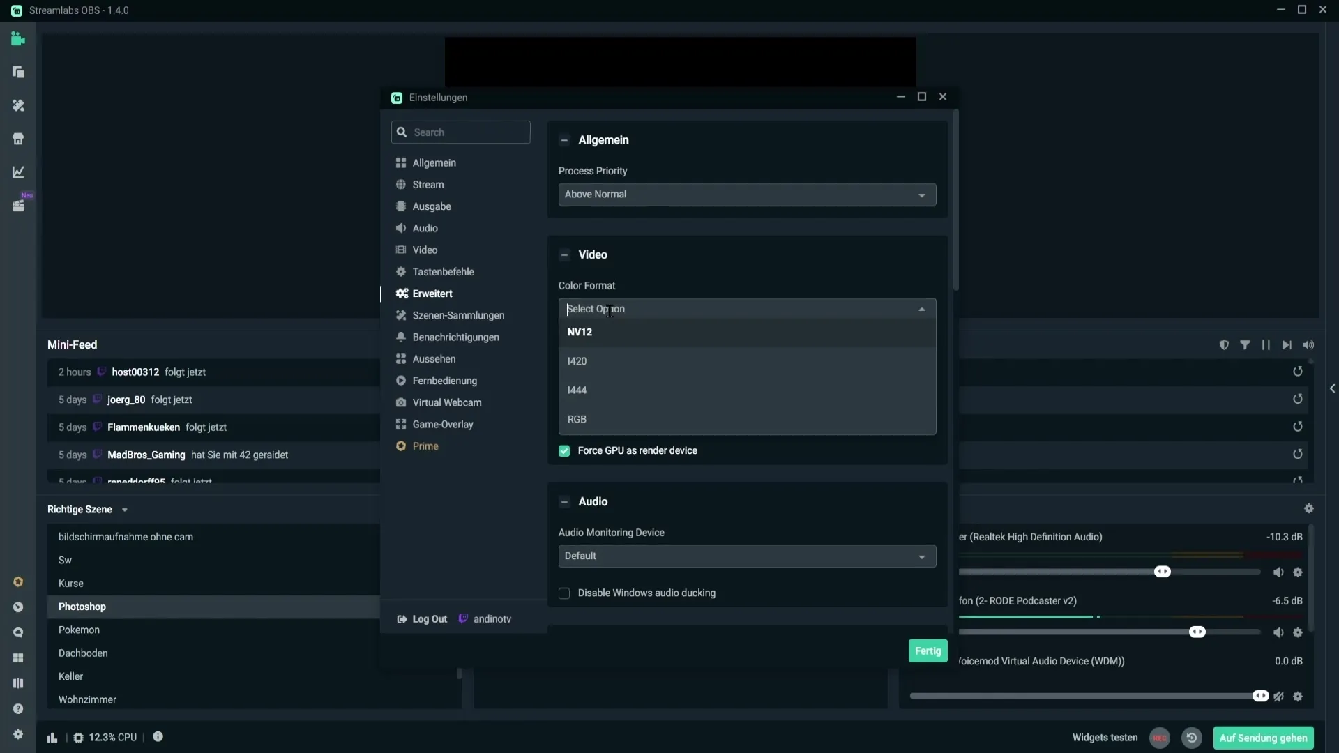 Streamlabs OBS에서 최적의 비디오 색상 설정을 하십시오